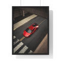 Red Lamborghini Huracan Framed Poster