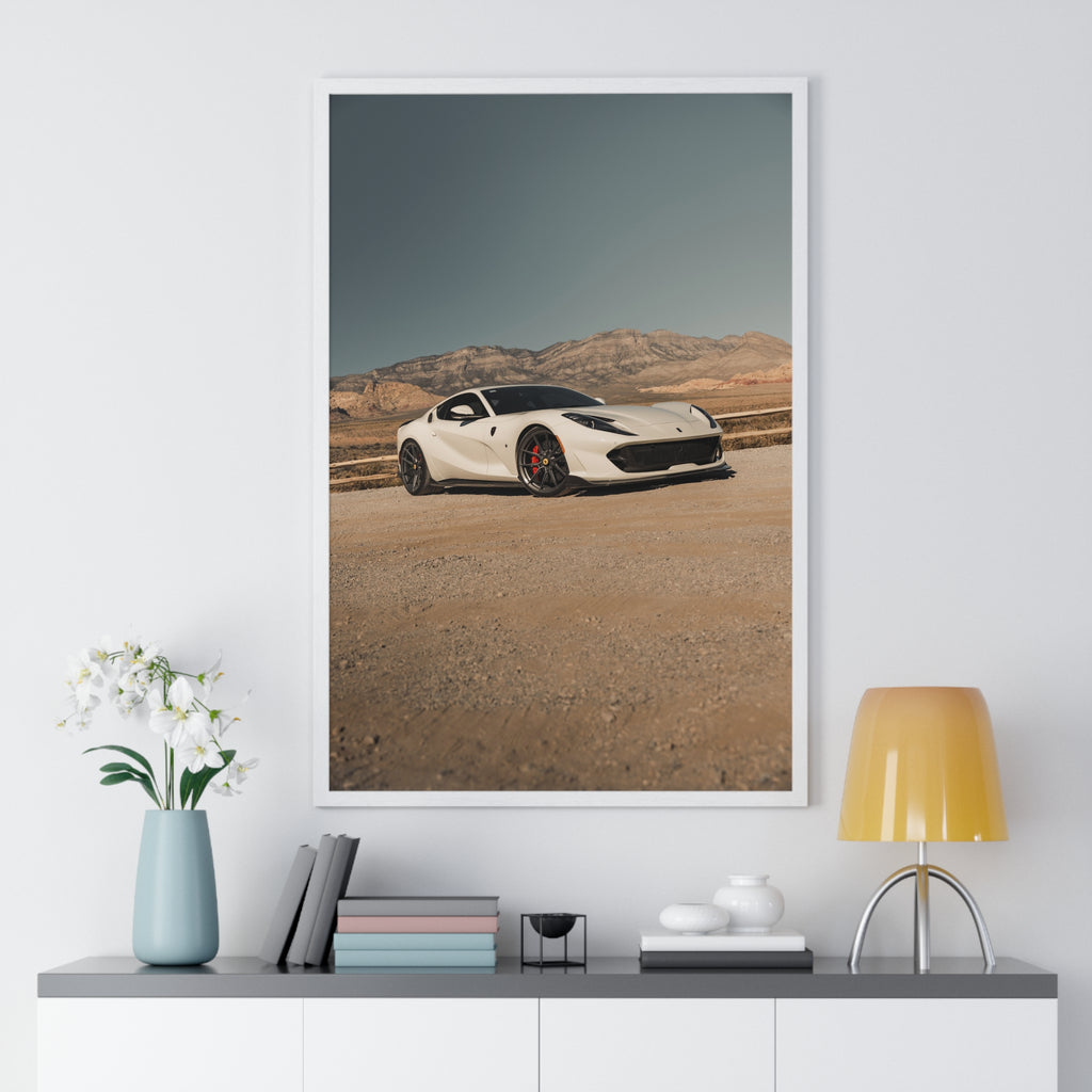 Tan Ferrari 812 Framed Poster