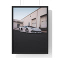 All White Lamborghini Aventador SVJ Framed Poster