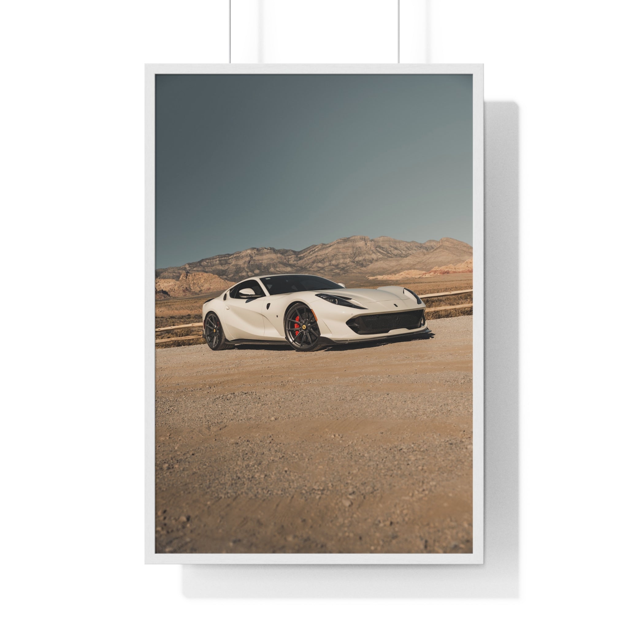 Tan Ferrari 812 Framed Poster