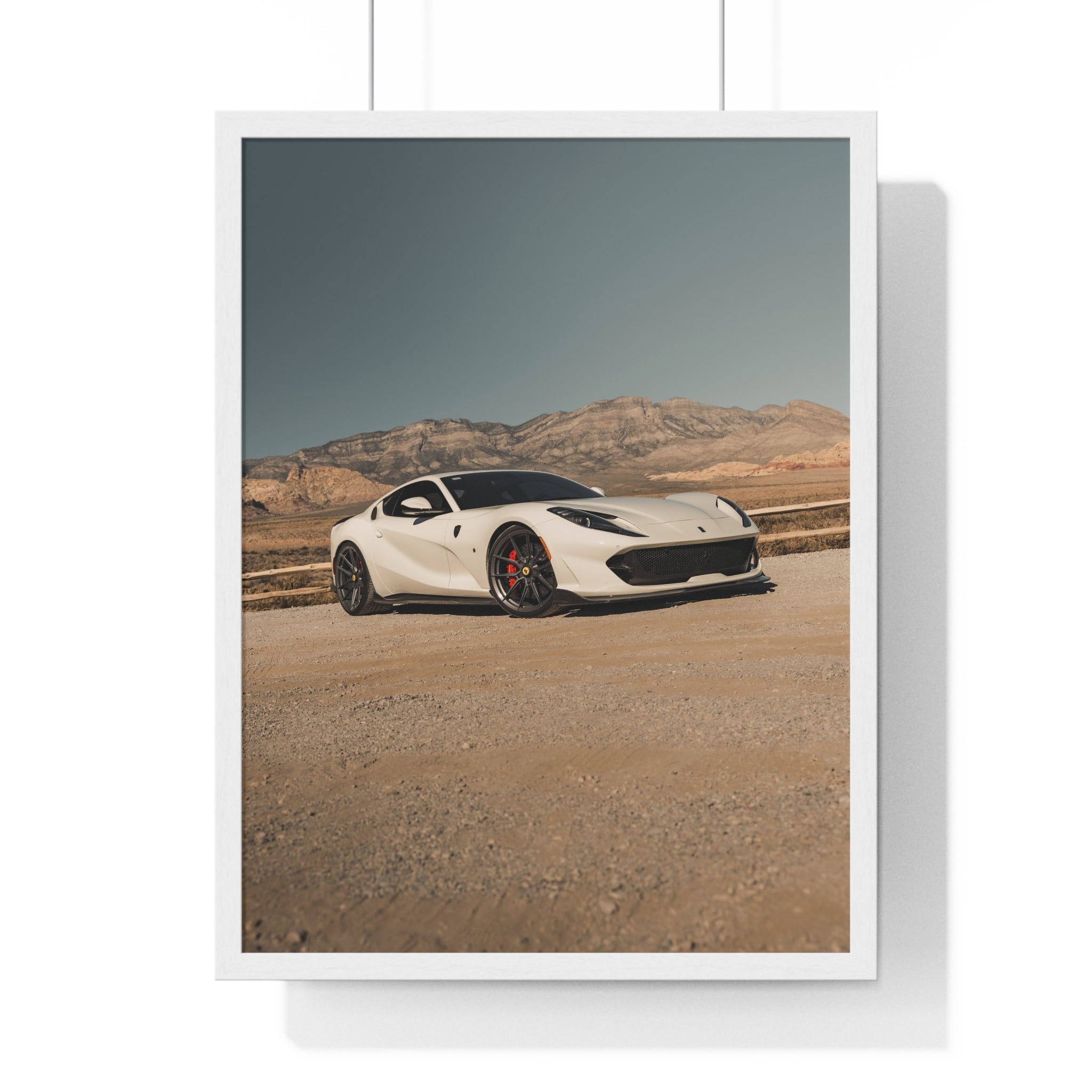 Tan Ferrari 812 Framed Poster