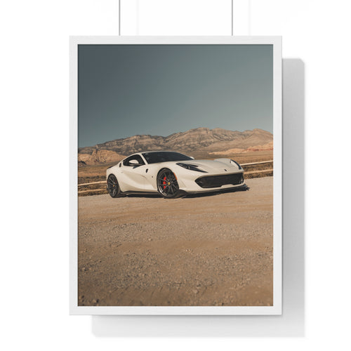 Tan Ferrari 812 Framed Poster