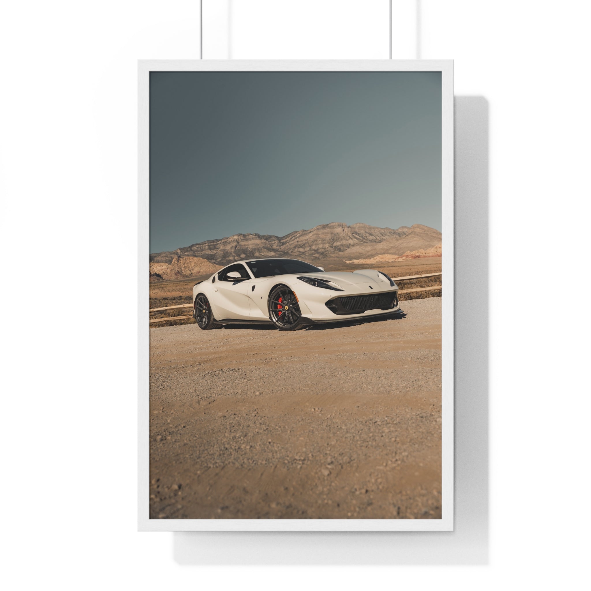 Tan Ferrari 812 Framed Poster