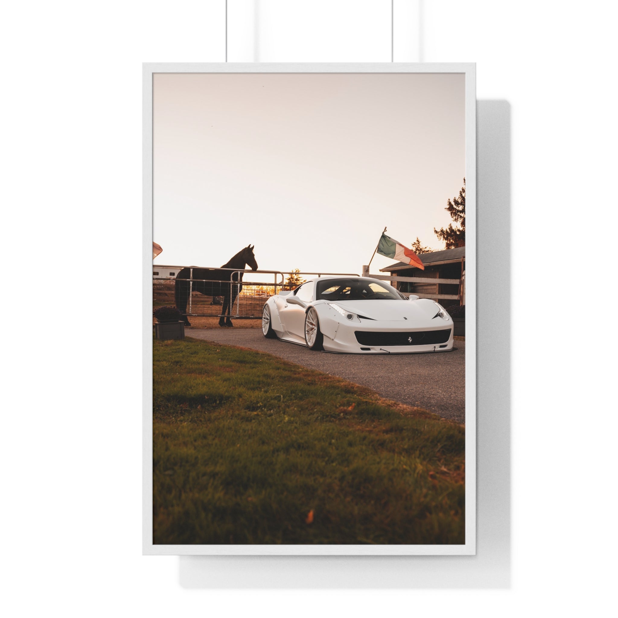 Ferrari Horse Framed Poster