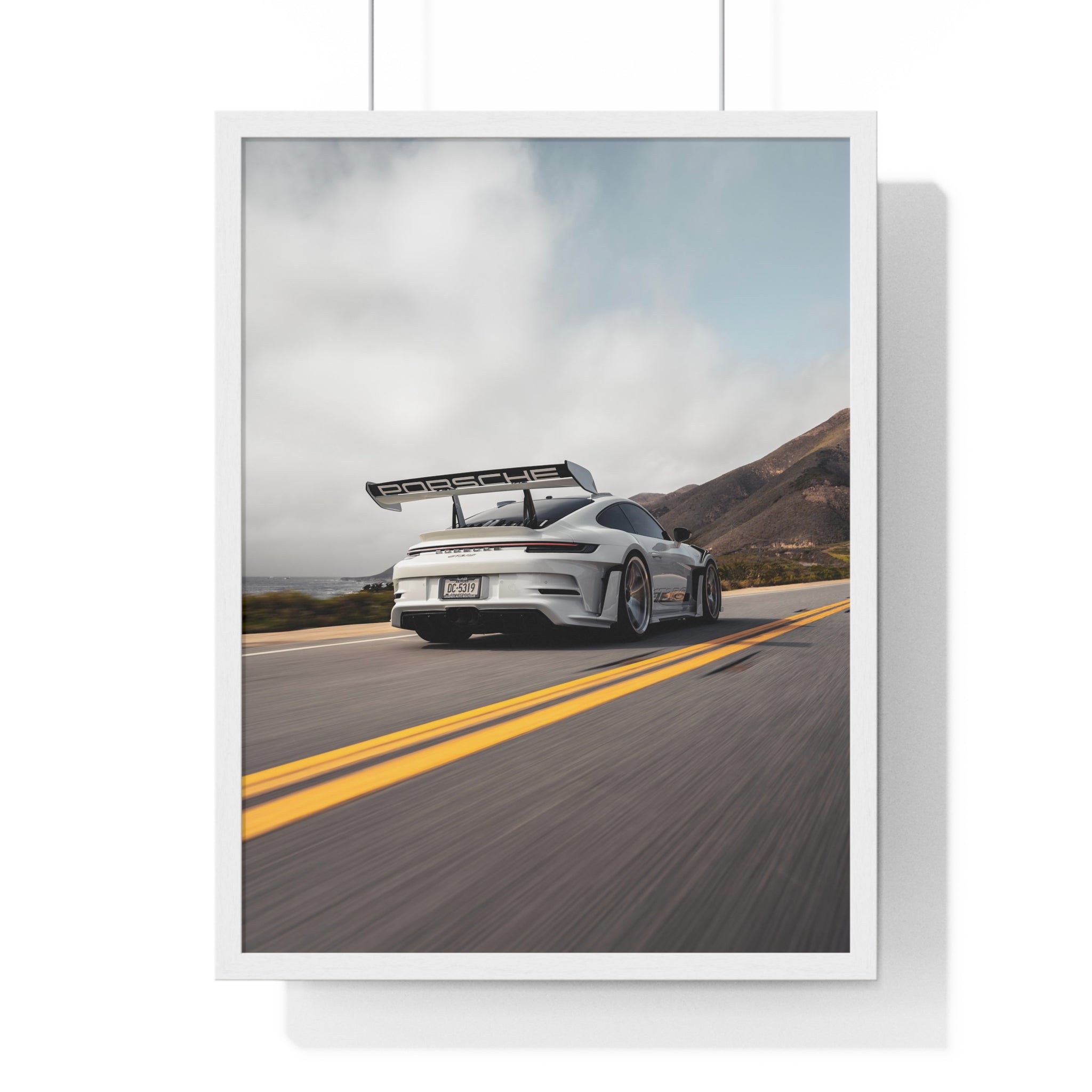 Porsche 911 GT3RS Highway 1 Framed Poster