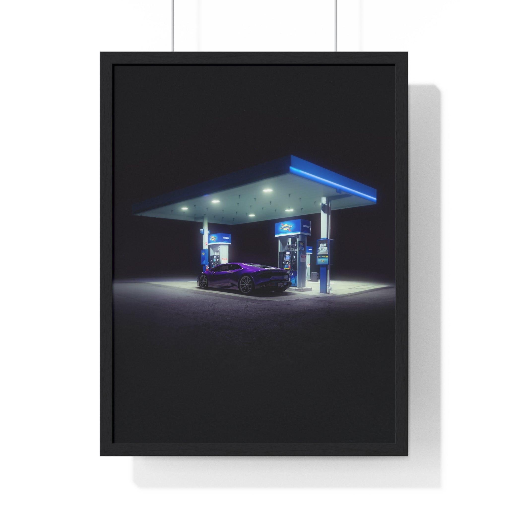 Purple Lambo Framed Poster