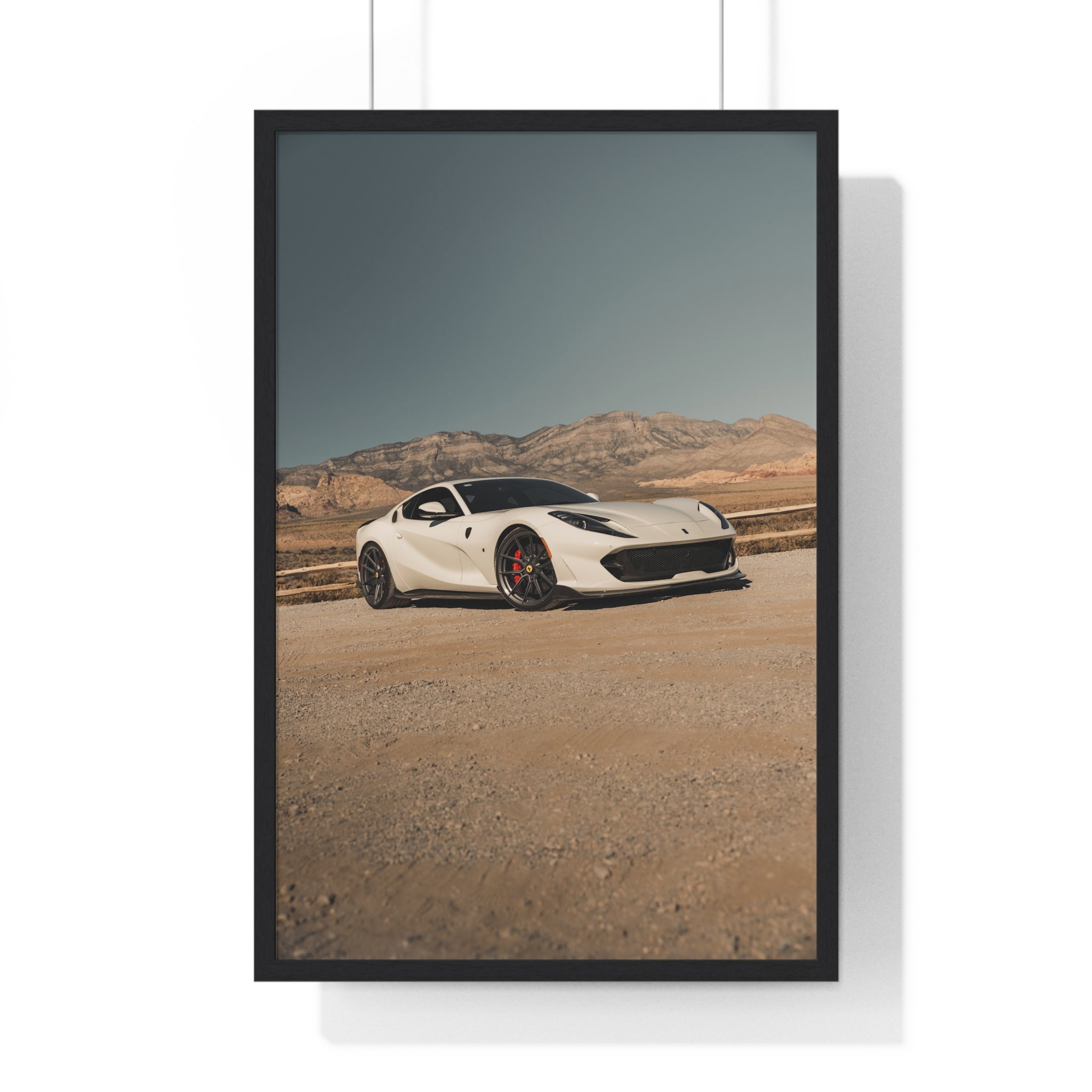Tan Ferrari 812 Framed Poster
