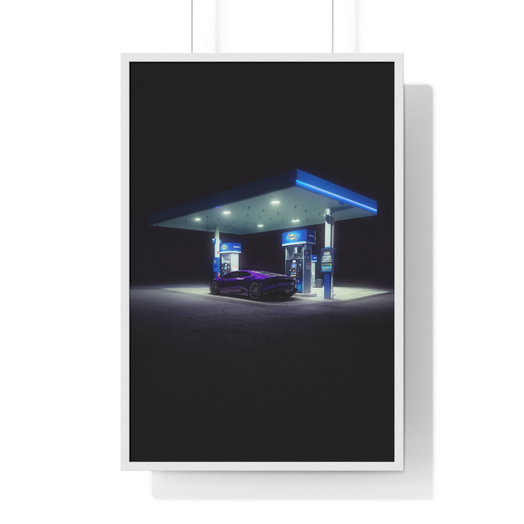 Purple Lambo Framed Poster