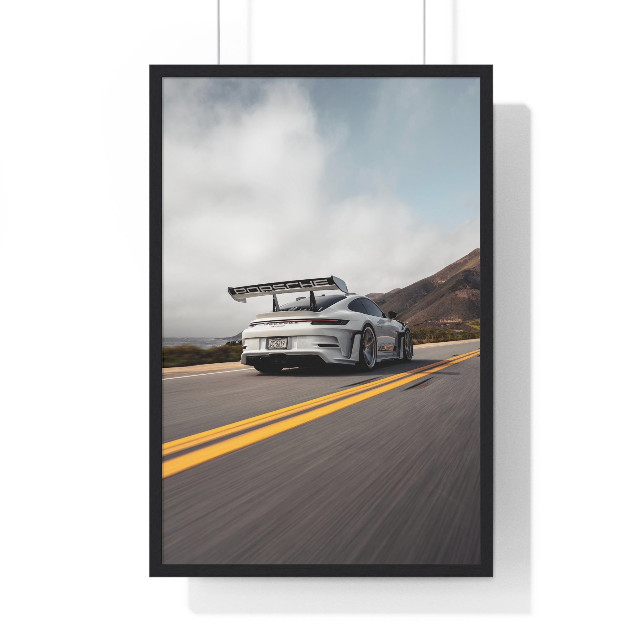 Porsche 911 GT3RS Highway 1 Framed Poster