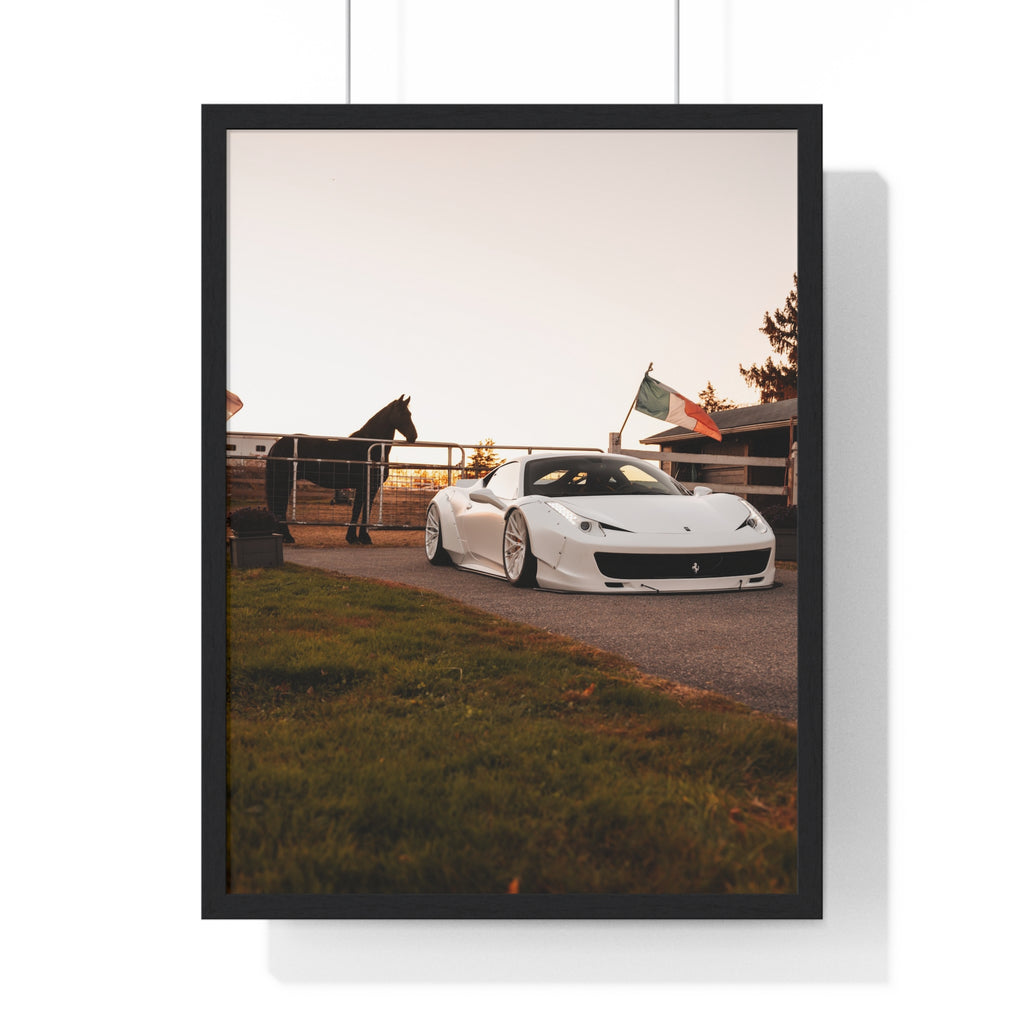 Ferrari Horse Framed Poster