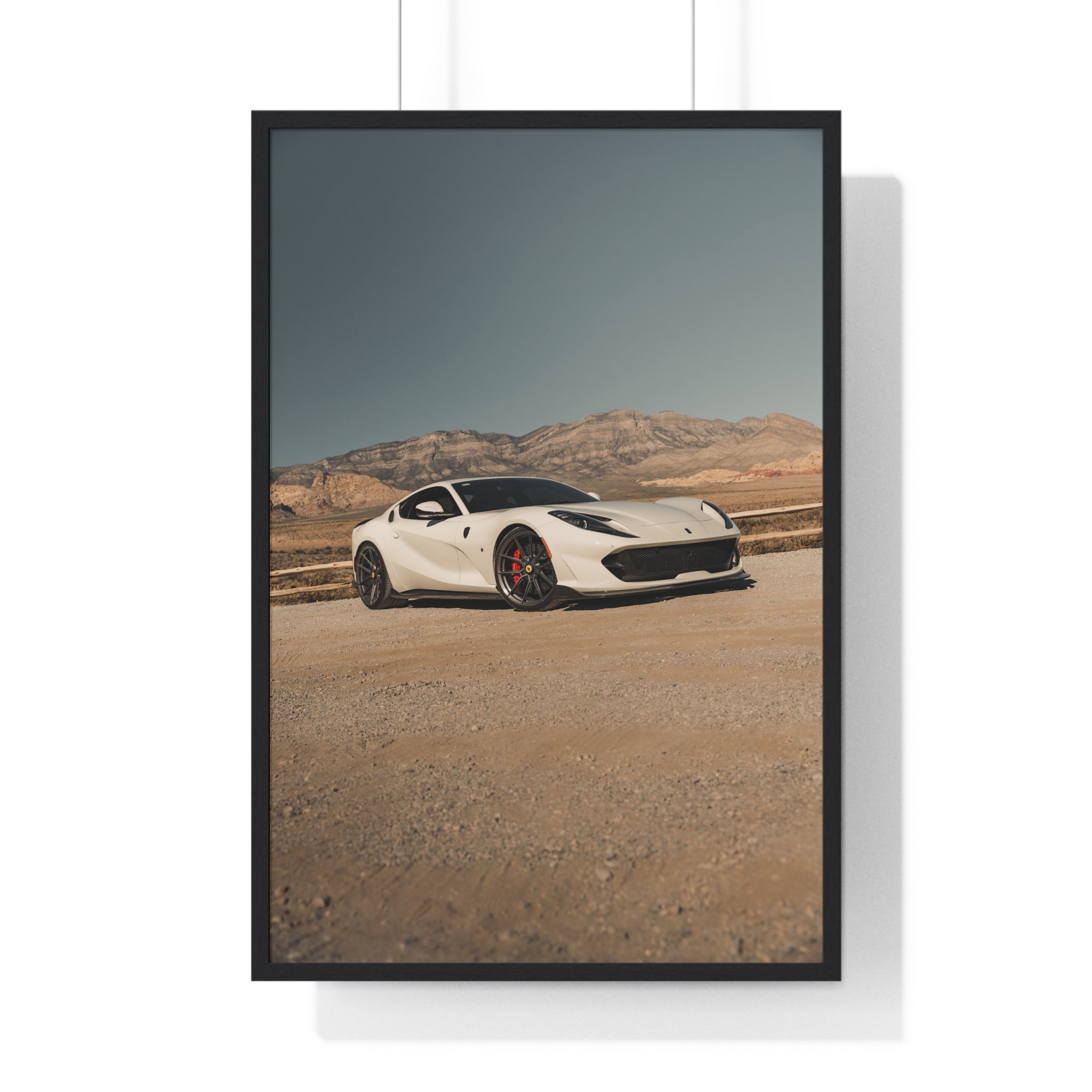 Tan Ferrari 812 Framed Poster