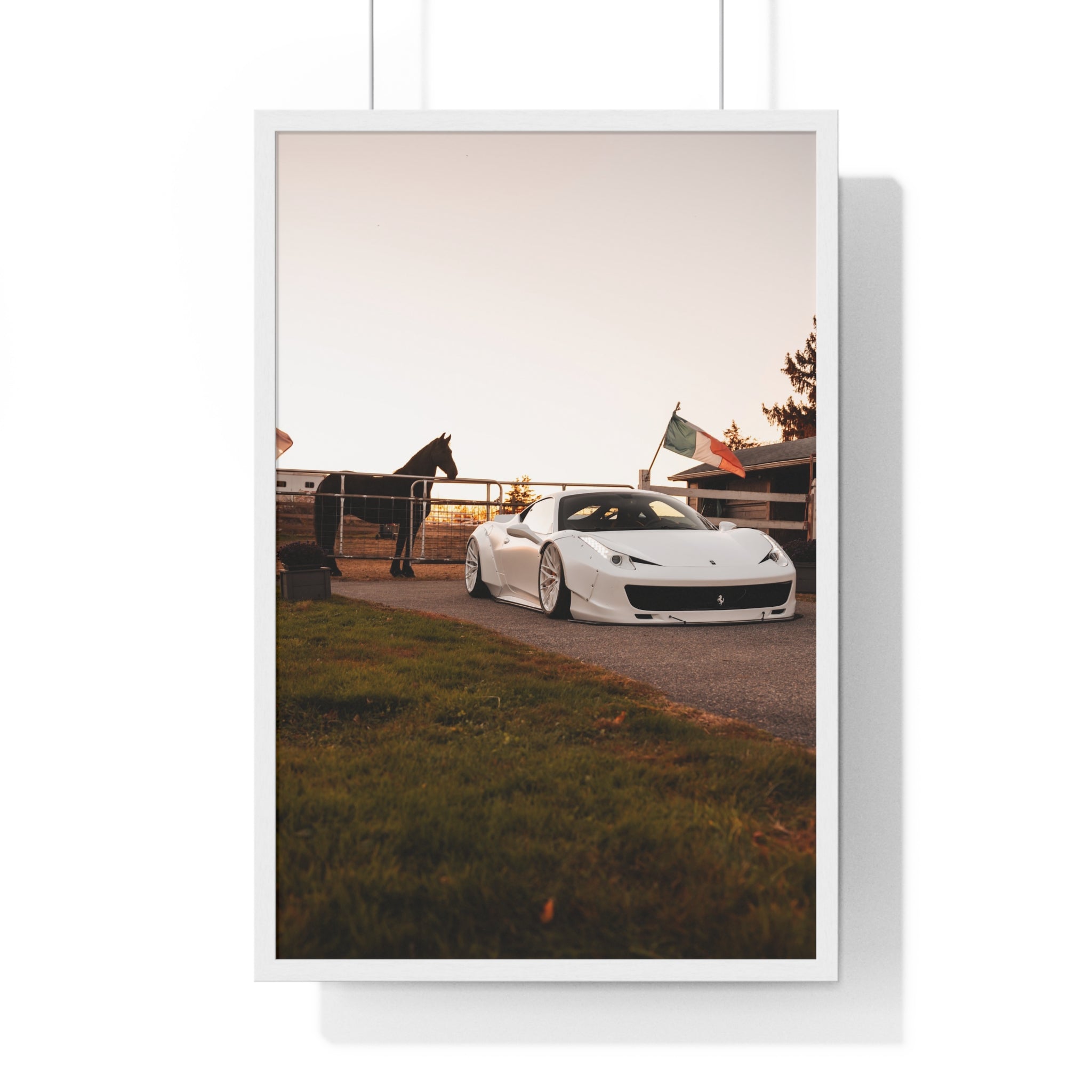 Ferrari Horse Framed Poster