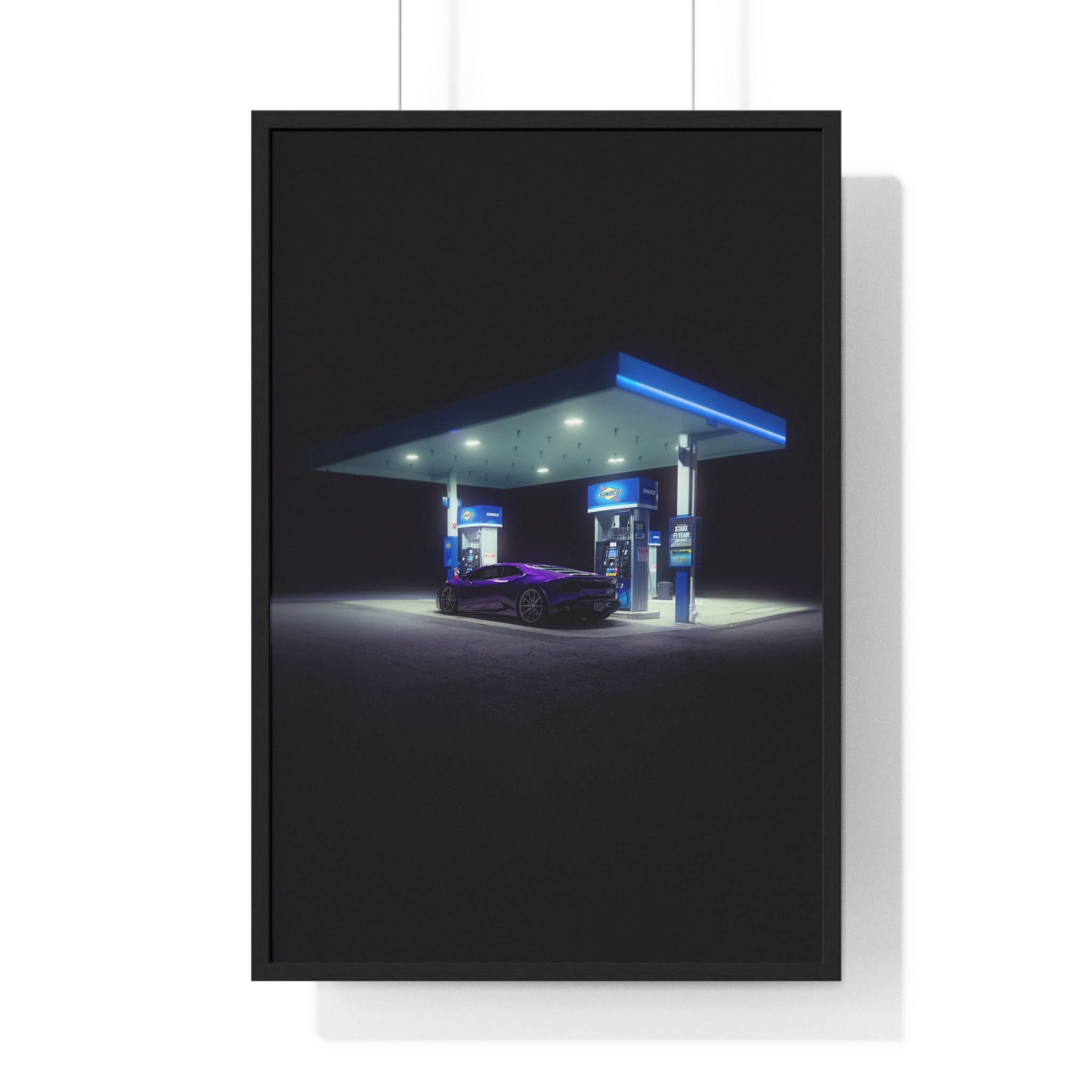 Purple Lambo Framed Poster