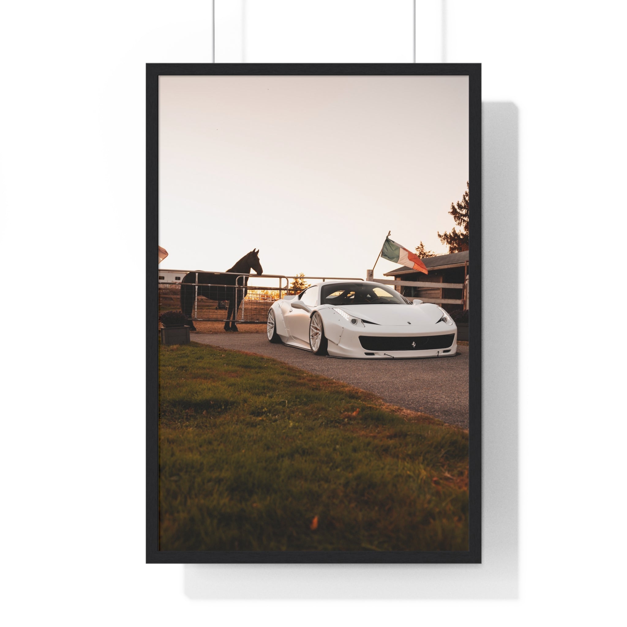 Ferrari Horse Framed Poster