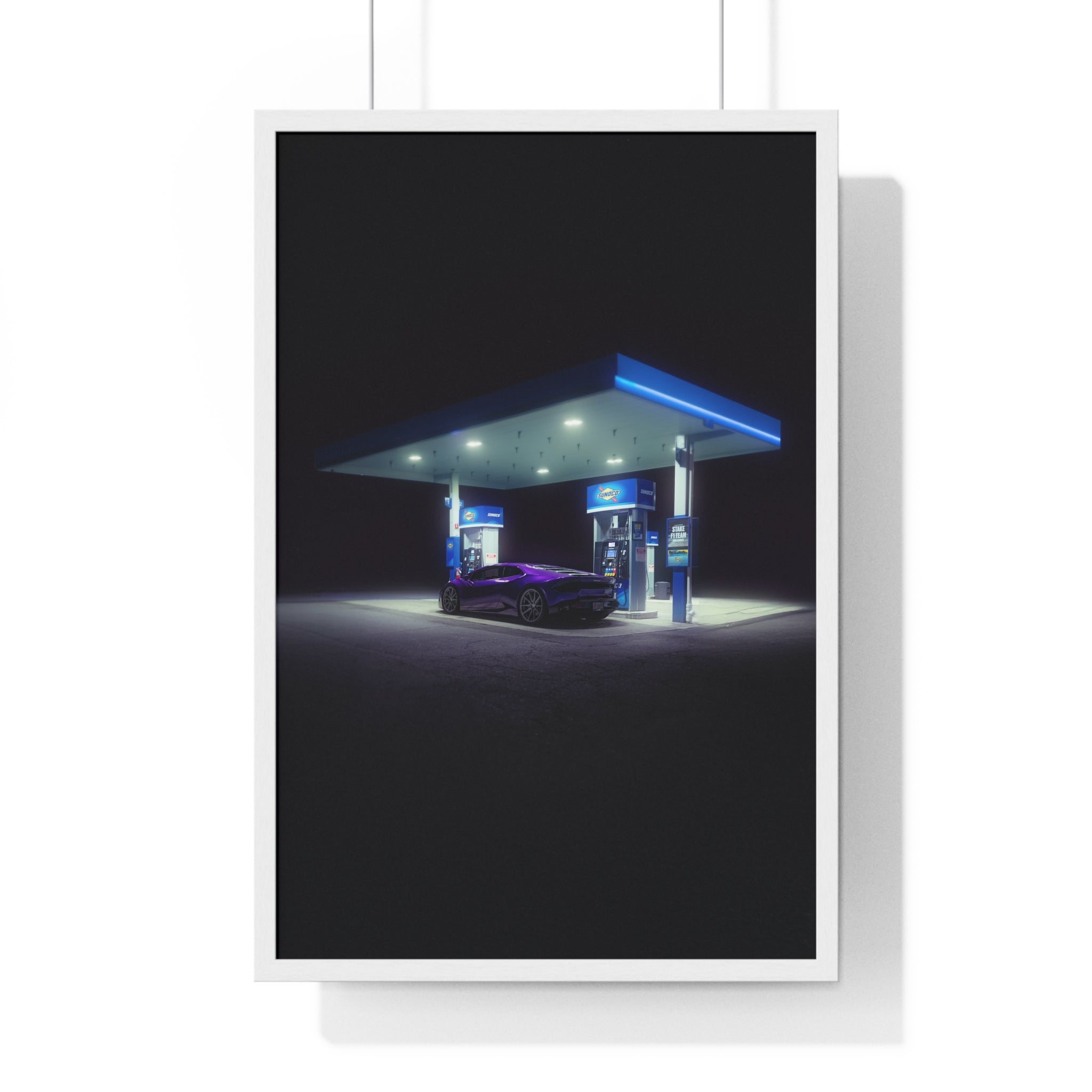 Purple Lambo Framed Poster
