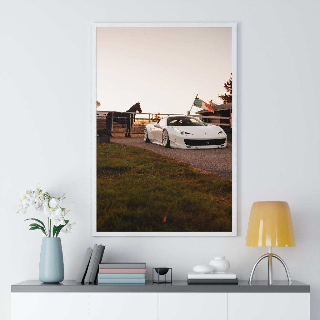 Ferrari Horse Framed Poster