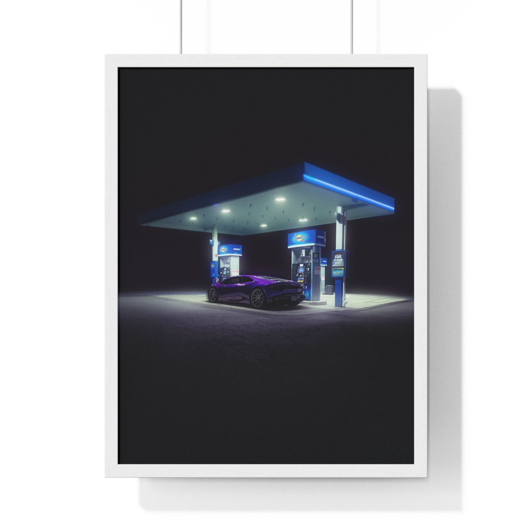 Purple Lambo Framed Poster