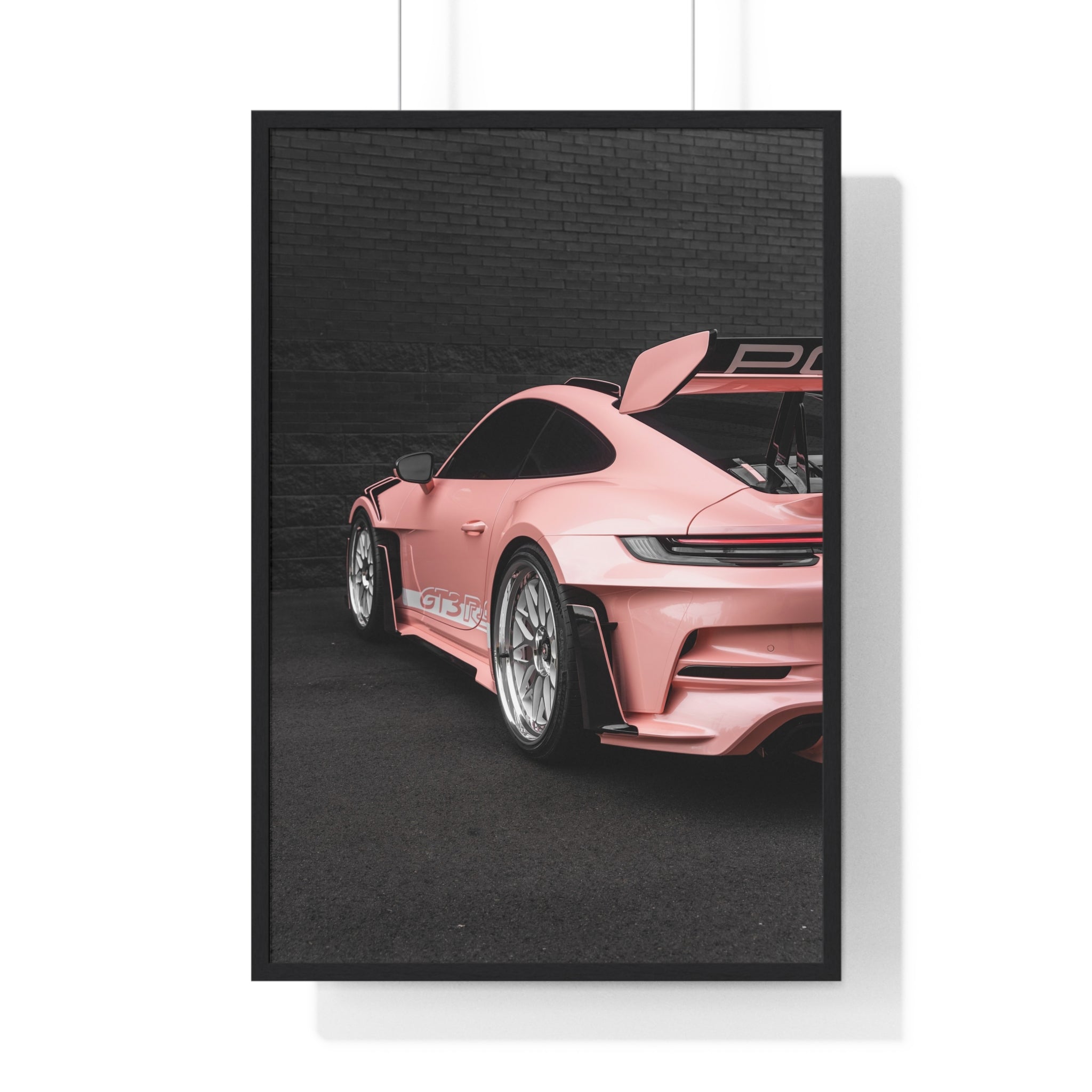 Pink 992 Porsche 911 GT3RS Framed Poster