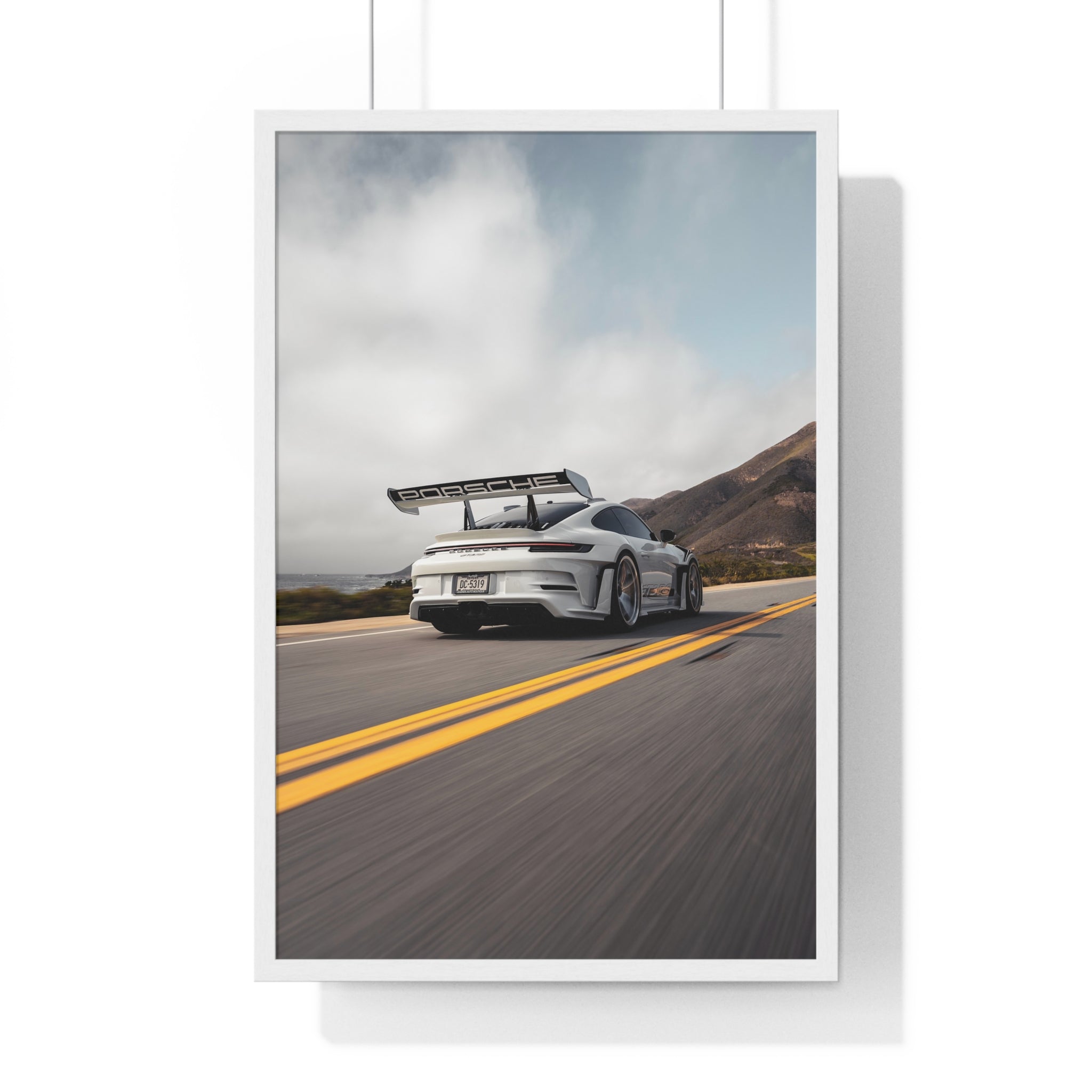 Porsche 911 GT3RS Highway 1 Framed Poster