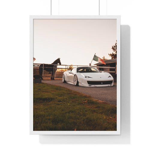 Ferrari Horse Framed Poster