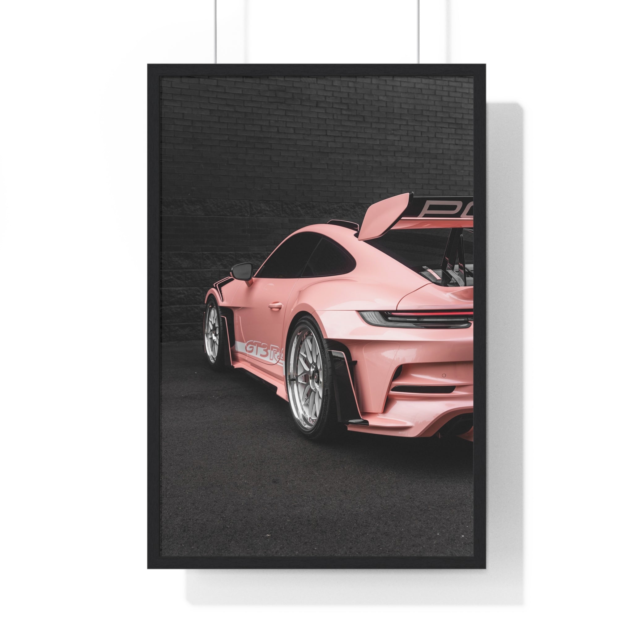 Pink 992 Porsche 911 GT3RS Framed Poster