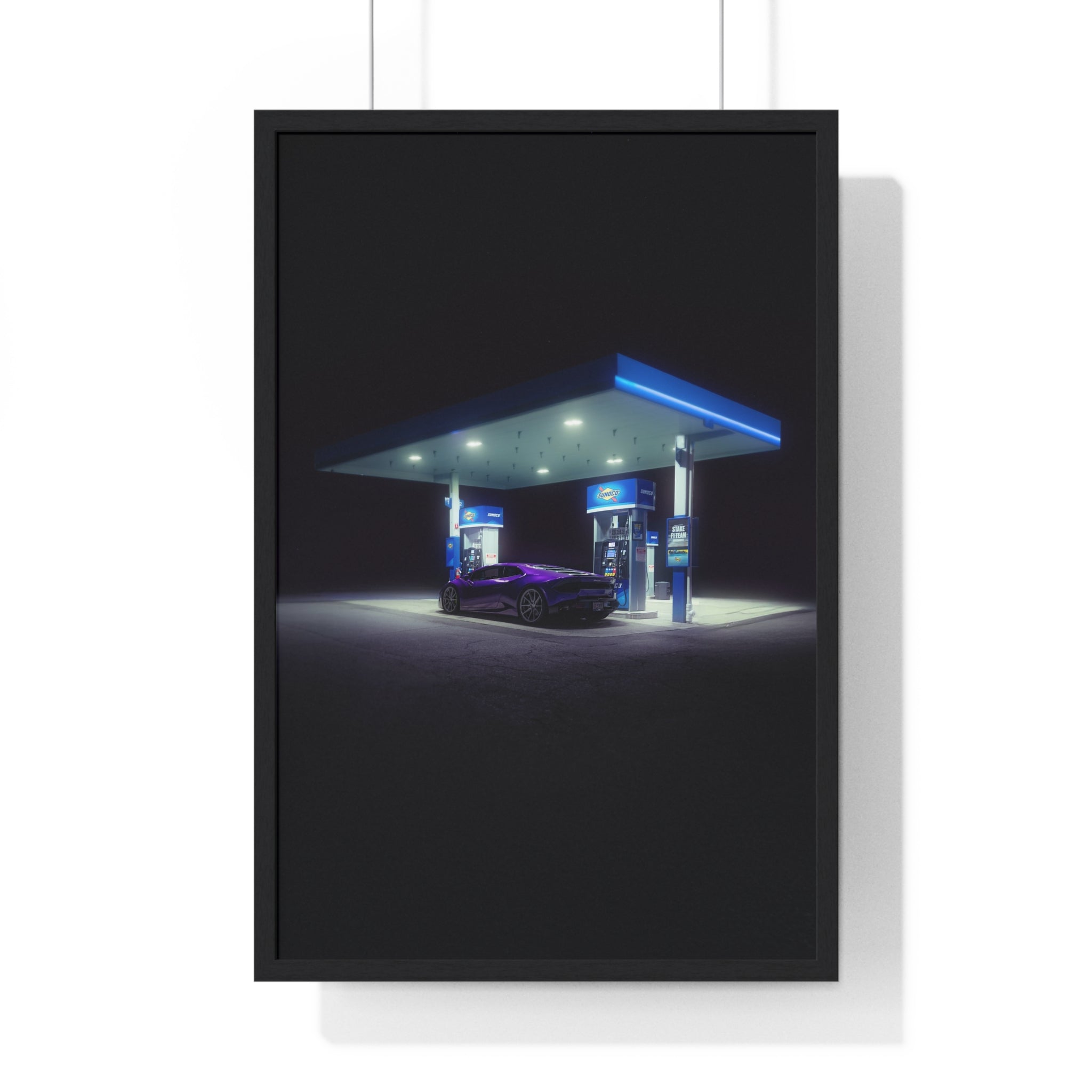 Purple Lambo Framed Poster