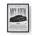 Black McLaren 720S Framed Graphic Poster